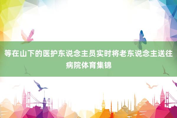 等在山下的医护东说念主员实时将老东说念主送往病院体育集锦