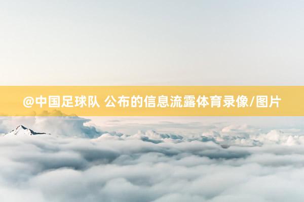 @中国足球队 公布的信息流露体育录像/图片