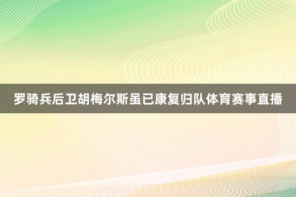 罗骑兵后卫胡梅尔斯虽已康复归队体育赛事直播