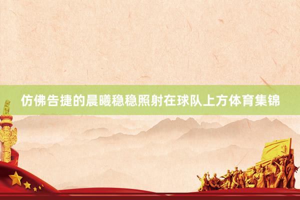 仿佛告捷的晨曦稳稳照射在球队上方体育集锦