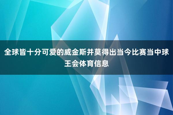 全球皆十分可爱的威金斯并莫得出当今比赛当中球王会体育信息