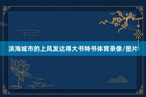 滨海城市的上风发达得大书特书体育录像/图片
