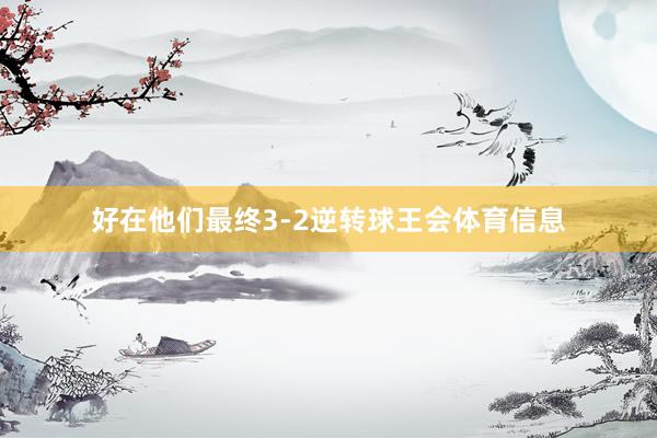 好在他们最终3-2逆转球王会体育信息