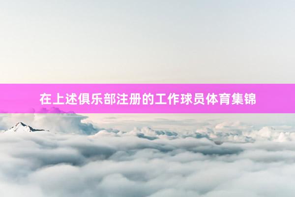 在上述俱乐部注册的工作球员体育集锦