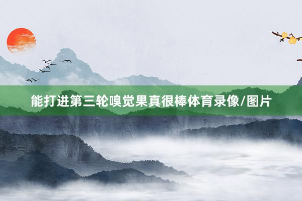 能打进第三轮嗅觉果真很棒体育录像/图片