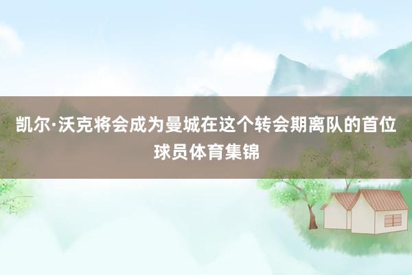 凯尔·沃克将会成为曼城在这个转会期离队的首位球员体育集锦