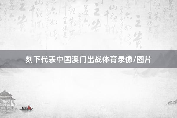 刻下代表中国澳门出战体育录像/图片