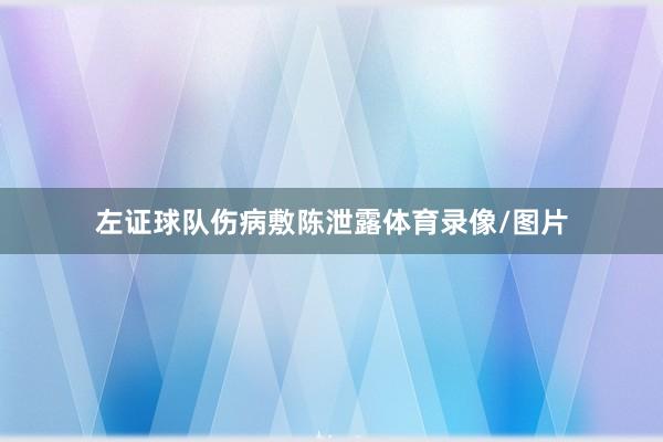 左证球队伤病敷陈泄露体育录像/图片