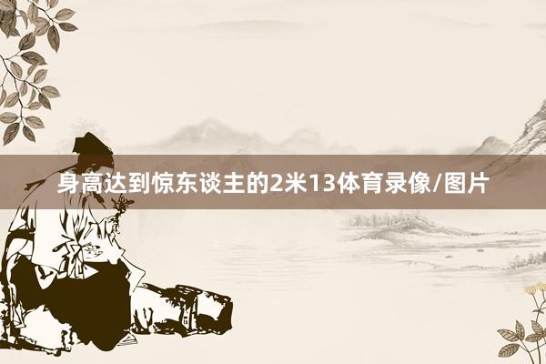 身高达到惊东谈主的2米13体育录像/图片