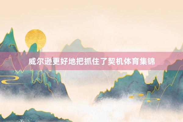 威尔逊更好地把抓住了契机体育集锦