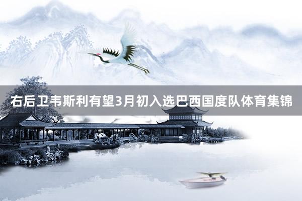 右后卫韦斯利有望3月初入选巴西国度队体育集锦