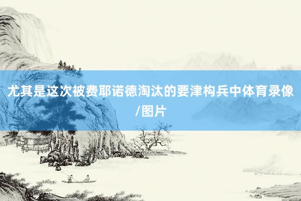 尤其是这次被费耶诺德淘汰的要津构兵中体育录像/图片