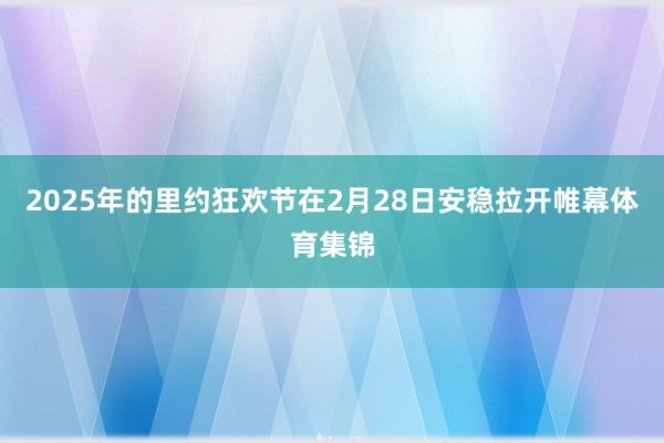 2025年的里约狂欢节在2月28日安稳拉开帷幕体育集锦