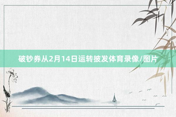 破钞券从2月14日运转披发体育录像/图片