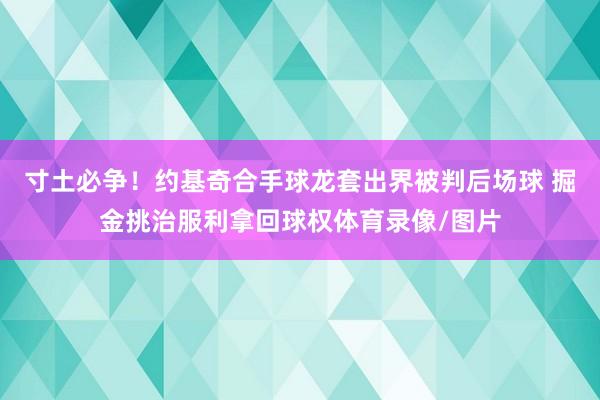 寸土必争！约基奇合手球龙套出界被判后场球 掘金挑治服利拿回球权体育录像/图片