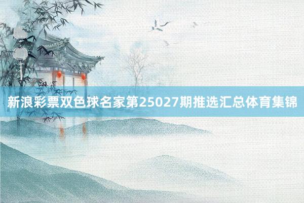 新浪彩票双色球名家第25027期推选汇总体育集锦