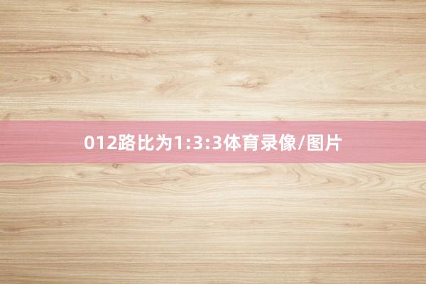 012路比为1:3:3体育录像/图片