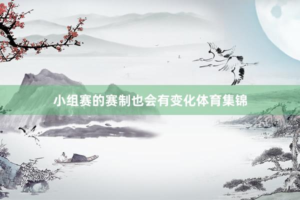小组赛的赛制也会有变化体育集锦