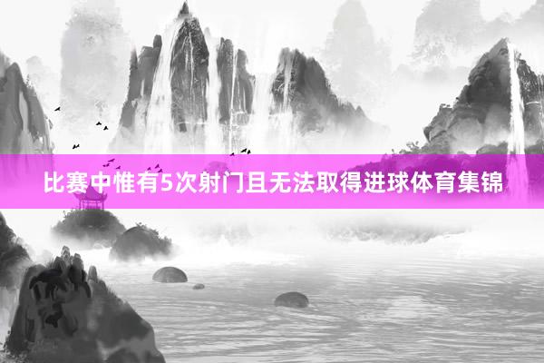 比赛中惟有5次射门且无法取得进球体育集锦