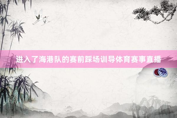 进入了海港队的赛前踩场训导体育赛事直播