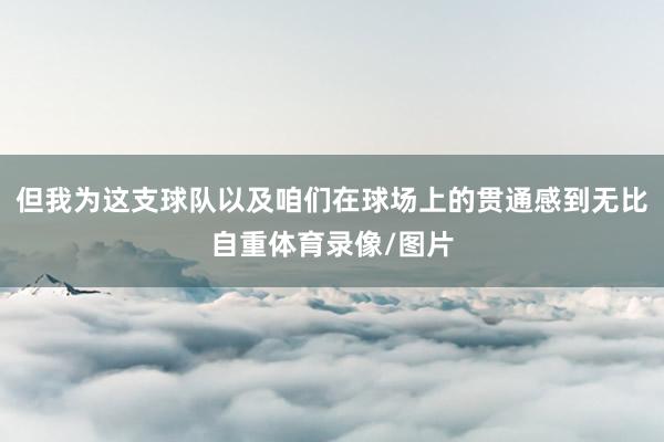 但我为这支球队以及咱们在球场上的贯通感到无比自重体育录像/图片