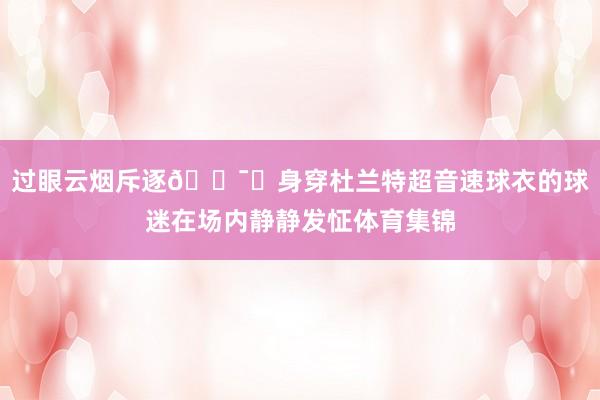 过眼云烟斥逐🗯️身穿杜兰特超音速球衣的球迷在场内静静发怔体育集锦