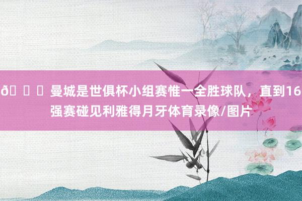 👀曼城是世俱杯小组赛惟一全胜球队，直到16强赛碰见利雅得月牙体育录像/图片