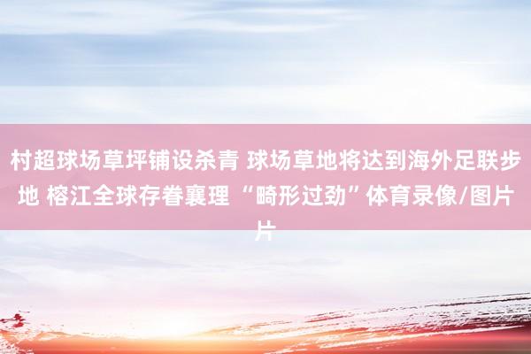 村超球场草坪铺设杀青 球场草地将达到海外足联步地 榕江全球存眷襄理 “畸形过劲”体育录像/图片