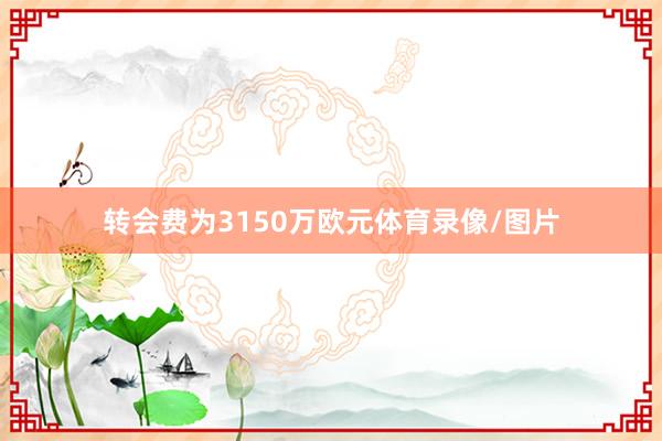 转会费为3150万欧元体育录像/图片