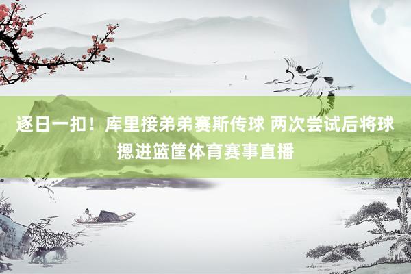 逐日一扣！库里接弟弟赛斯传球 两次尝试后将球摁进篮筐体育赛事直播