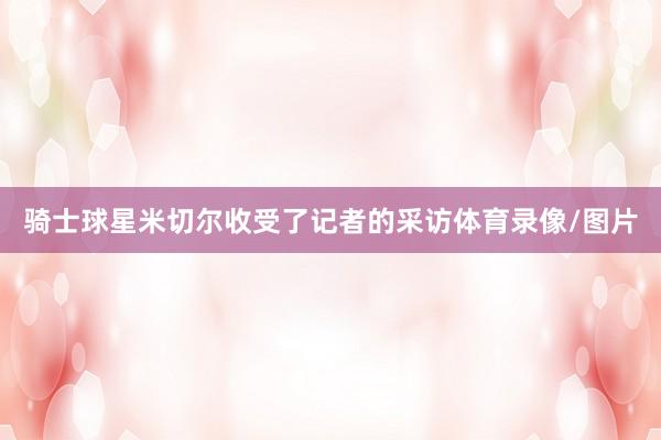 骑士球星米切尔收受了记者的采访体育录像/图片